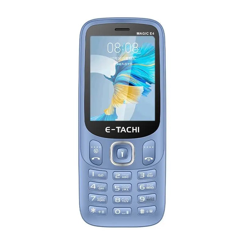 E - tachi Magic E4, 2.4 Inch Display, Dual Sim, Auto Call recording, 2500mAH Battery, - Bakhsh Mobiles