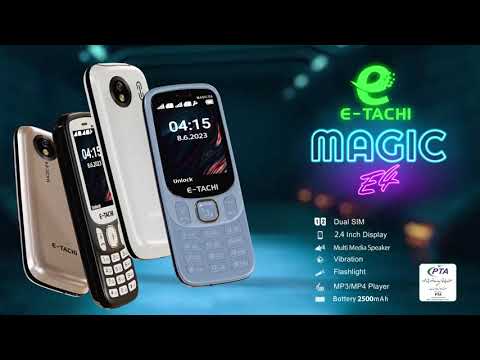 E-tachi Magic E4, 2.4 Inch Display, Dual Sim, Auto Call recording, 2500mAH Battery,